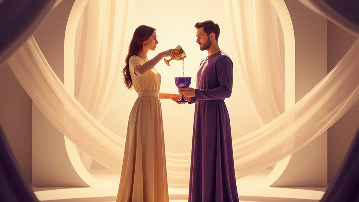 Arcanum 14 'Temperance' in love and relationships — Destiny Matrix